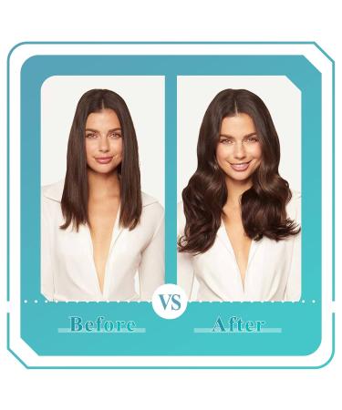 FSHINE TAPE Extensions - 35cm Chocolate Brown Real Hair #4 - 20 Pieces Tape-In Remy Human Hair - 50g Invisible Glue-in Extensions - Buy Online on GoSupps.com