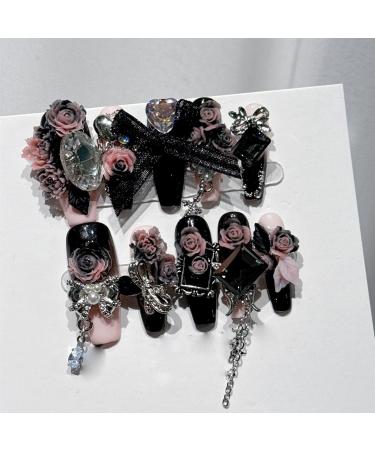 KEMKEY Nail Art ins Handmade Wearable Nails Fairy Wearable Nails(Small) - Buy Online on GoSupps.com