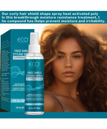 Natural Anti-Frizz Spray Leave-In Conditioner Spray for Frizzy Dry Hair Lightweight Adds Shine and Reduces Frizz - Buy Online on GoSupps.com