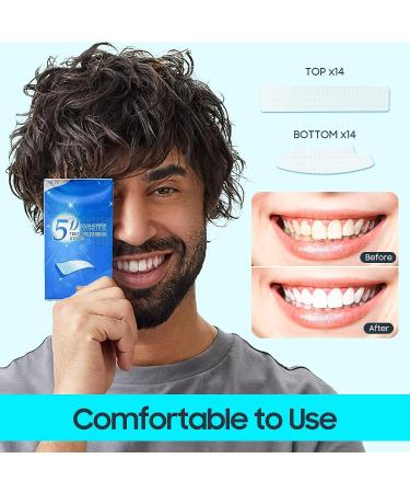 Teeth Whitening Strips - Sensitive White Strips for Cleaner, Whiter Teeth - Stain Remover for Coffee, Wine, Tobacco - 28 PCS - Buy Online on GoSupps.com