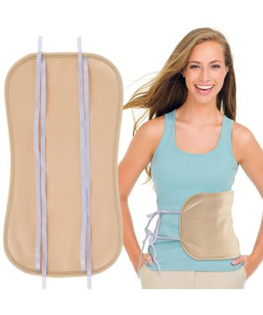 ZHAZHAMO Oil Pack Reusable Oil Wrap Mess-Free Oil Pack Wrap with Adjustable Straps Soft Comfortable Oil Pack Washable Oil Wrap for Waist JQ