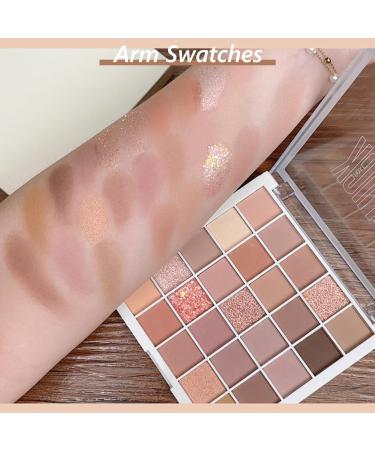  EONFAVE EONFAVE Eyeshadow Palette 25 Colors Full Matte Eyeshadow Palette for Women Nude Pink Nude Brown Smooth Powder Long Lasting High Pigmented Eye Makeup (05) - Buy Online on GoSupps.com
