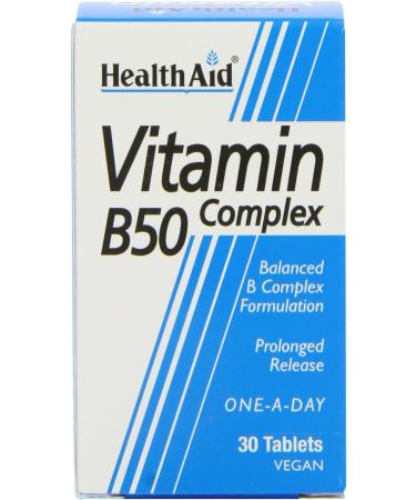 Health Aid Vit B50 Complex - Prolonged Release 30 Tablets - Buy Online on GoSupps.com