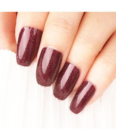 22 pcs Glitter Gel Nail Strips Red Nail Gel Polish Wraps Soft Self-Adhesive Nail Full Wraps Nail Strips Sticker Nail Tips Christmas Nail Wraps Sticker Decals - Buy Online on GoSupps.com