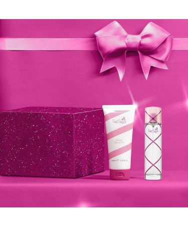 Pink Sugar Eau de Toilette Perfume for Women Floral + Fruity Scent Notes of Raspberry Cotton Candy and Vanilla Sweet and Sensual Fragrance 2 pc gift Set-1.0 EDT + 3.4 Shwr Gel - Buy Online on GoSupps.com