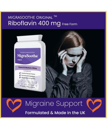 Bespoke Biotics Premium Vitamin B2 Riboflavin 400mg Capsules - UK Made Migraine Relief & Energy Support - Vegan Formula with Government Recommended Dosage - 60 Tablets - Buy Online on GoSupps.com