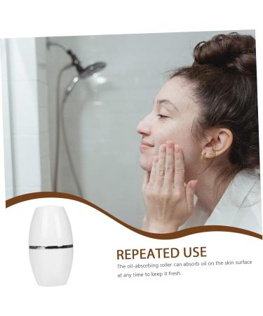 Housoutil 1pc Facial Oil Absorbing Ball Face Massager Oil- Absorbing Volcanic Face Roller Natural White 1 count (Pack of 1) - Buy Online on GoSupps.com