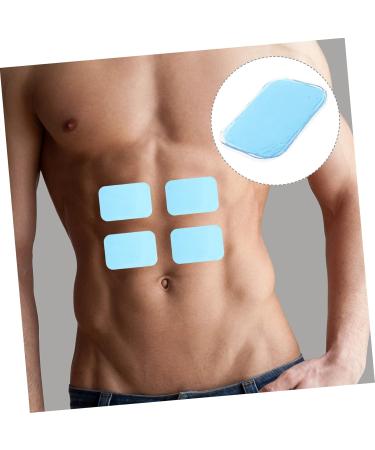Fomiyes 30-Piece Leaf Gel Pads for Abdominal Stimulators - Hydrogel Replacement Pads Transparent Adhesive Accessories 6.00x4.00cm - Buy Online on GoSupps.com