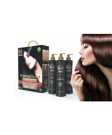 Keragold Pro Professional Brazilian Smoothing Treatment Kit, 3 x 500 ml (Pack of 2)