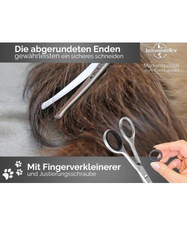 Buy Exclusive 16cm Fur & Paw Scissors - Curved Dog Hair Scissors for Grooming - Buy Online on GoSupps.com