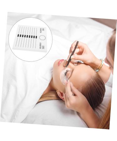 minkissy 1pc Eyelash Spacer Eyelash Gasket Glass Eye Lash Stand Eyelash Crystal Pallet Grafting Pad Lash Grafting Plate Tool Lash Trays Lash Grafting Gasket Acrylic Auxiliary White Epoxy - Buy Online on GoSupps.com