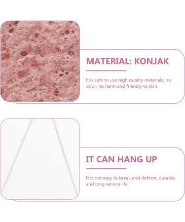 Beaupretty Konjac Face Wash Sponge - Natural Loofah & Makeup Remover Pad - Compressed Cleaning Sponges for All Skin Types - Pink - Buy Online on GoSupps.com