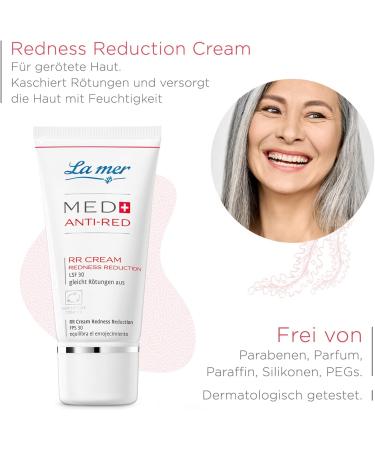 La mer MED+ Anti-Red - Redness Reduction Cream - Conceals Skin Redness - Adapts to Skin Tone - With SPF 30 - For Sensitive and Low-Moisture Skin - 30 ml - Buy Online on GoSupps.com