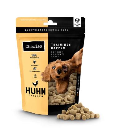 Chewies training bats chicken hundeleckerli grain -free soft and without sugar - monoprotein dog -gelis in the recoverable packaging - made in Germany (6 x 175 g) Huhn 175g (6 Pack)