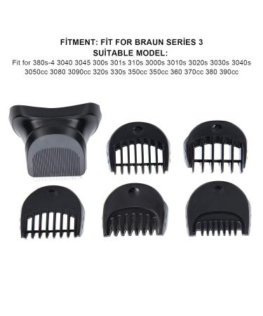 Replacement Trimmer Head & 5-Piece Guide Comb Set for Braun Series 3 - International Shipping Available - Buy Online on GoSupps.com