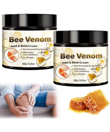 ArthroEase Bee Venom Arthritis Cream Joint & Muscle Soothing Bee Venom Cream Professional Bee Venom Joint Cream Bee Venom Joint Gel - Specially for for Back Neck Hands Knee (2 Bottle)
