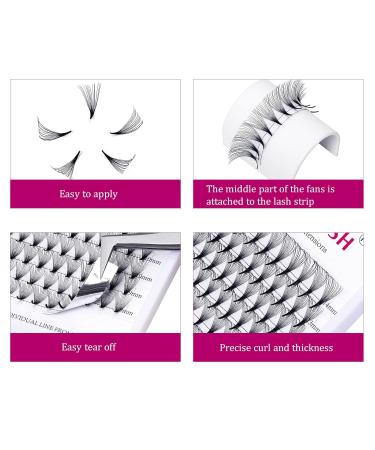 14D Russian Volume Eyelash Extensions D Curl 0.07mm 8-14mm Mix | Tuft Fans for Professional Use - Buy Online on GoSupps.com