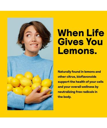 Nature's Life Bioflavonoids 1000mg - 250 Capsules | Antioxidant for Healthy Capillaries & Vitamin C Absorption | Lemon Complex Hesperidin & Rutin - International Shipping Available - Buy Online on GoSupps.com