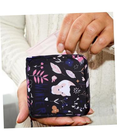 Period Bag 12-Piece Gift Set with Portable Holder - Storage Pouch for Liners, Pads, Tampons - Decorative Zipper Pouches - Great for Travel and Nursing - 3 Medium Pads Included - Buy Online on GoSupps.com