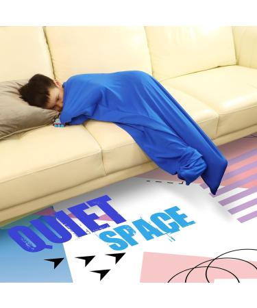 SZSMART Sensory Body Sock for Kids 47"x27" Full-Body Wrap Stretchy Body Sox to Relieve Stress for Children with Autism Anxiet (Blue M/114-137cm) M/114-137cm Blue - Buy Online on GoSupps.com