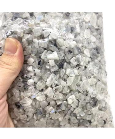 Natural Crystals and Stones 200g 8mm-15mm Natural White Moon Quartz Crystal Gravels Polishing Stone Chips with Blue Flash for Decoration kaixun - Buy Online on GoSupps.com