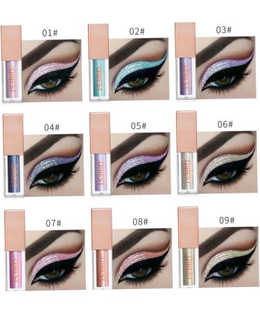 FOMIYES 3 Pcs Glitter Eye Shadow Matte Eye Shadow Pearlescent Eyeshadow Liquid Eyeliner Metal Diamond - Buy Online on GoSupps.com