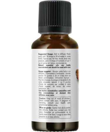 NOW Essential Oils Tumeric Essential Oil Soothing Uplifting Balancing 100% Pure Child-Resistant Cap 30mL - Buy Online on GoSupps.com