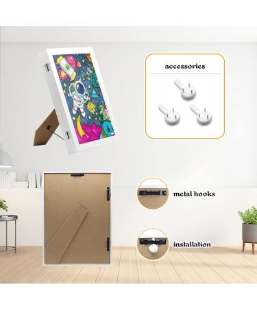Hovin A4 Picture Frame Set for Children's Drawings - 2 White Art Frames for Creative Storage - Buy Online on GoSupps.com