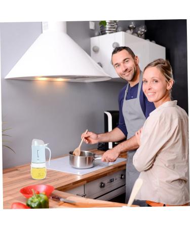 Zerodeko 1pc Oil Can Household Oil Dispenser Kitchen Sauce Holder Glass Oil Pot Seasoning Kettle Oil Container Kitchen Cruet Leakage-proof Oil Bottle Castor Plastic With Handle - Buy Online on GoSupps.com