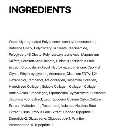 Mucin Collagen Cream Ampoule for face Collagen-Powered Hydrating & Firming Skincare Non-Greasy Revitalizing Serum Glass Skin Korean Beauty for All Skin Types 4ml x 5 - Buy Online on GoSupps.com