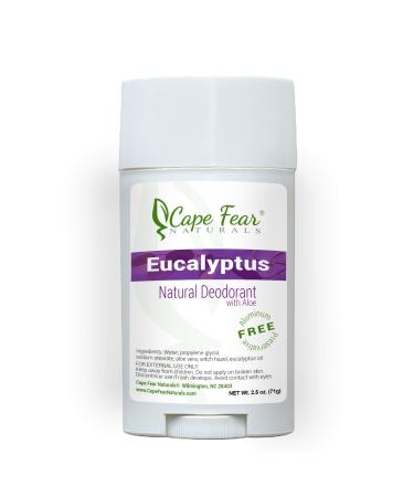 Eucalyptus Natural Deodorant Stick (2.5oz Stick - Aluminum Free - Preservative Free)