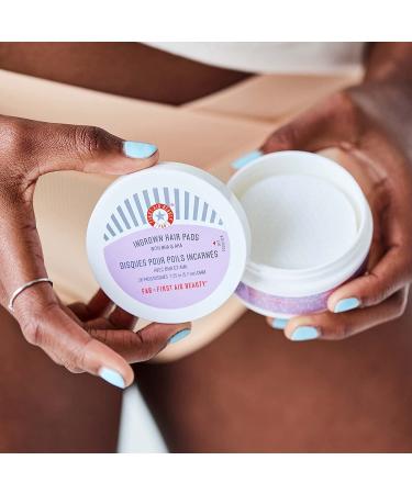 First Aid Beauty Ingrown Hair Pads with BHA & AHA - Daily Treatment for Razor Burn & Ingrown Hair Relief - Buy Online on GoSupps.com
