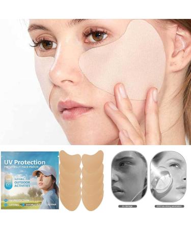 Pzuryhg Sun Block Patches | Clear UV Facial Golf Patches | Face Sun Protection Patches Protective UV Protection 5 Clear Face Sun Block UV Protection for Outdoor Activities Golfers - Buy Online on GoSupps.com