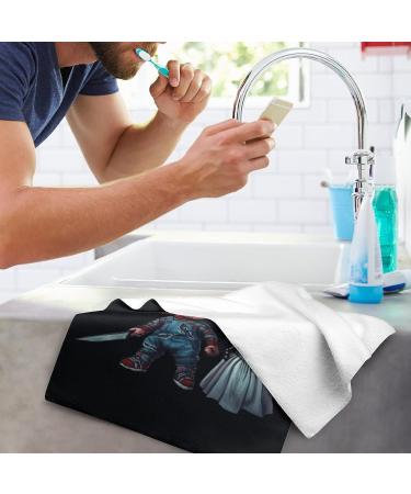 Horror Chucky Microfiber Washcloth Towel - Absorbent & Soft Bath Towel 28.7 x 13.8 Inches - Buy Online on GoSupps.com