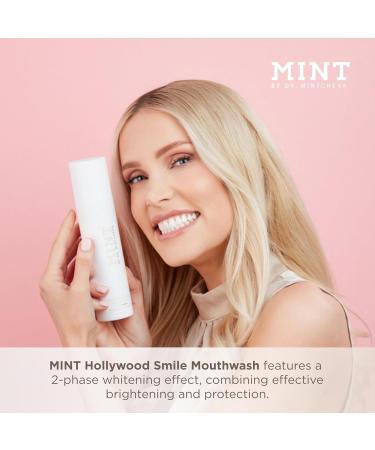 Mint Hollywood Smile Mouthwash Refill 2-Phase Whitening Formula with Hydrogen Peroxide 0 1% & Sodium Polyphosphate Alcohol-Free Vegan 6.76 fl oz - Buy Online on GoSupps.com
