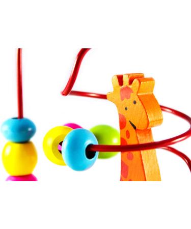 Buy Bino & Mertens 84160 Motor Loop - Wooden Toys for 1 Year | Fun Giraffe Design | Promotes Hand-Eye Coordination | Perfect On-the-Go | Multicolored | International Shipping Available - Buy Online on GoSupps.com