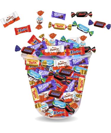 KINDER Schokobons et Mini Bueno MILKA C l bration DAIM | Assortiment de 120 Bonbons au Chocolat | Original Pr t Offrir Chocolat 120 pcs