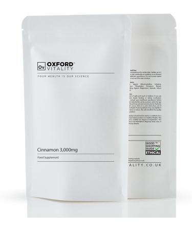 Cinnamon Extract 3000mg | High Strength | Blood Sugar & Digestion Aid | Oxford Vitality UK 365 count (Pack of 1) - Buy Online on GoSupps.com