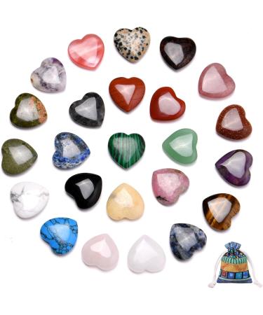 OSDUE 24-Piece Colorful Crystal Stones Set - Healing Gemstones for Children & Lovers Perfect for Meditation Chakra Balancing & Energy Healing - Buy Online on GoSupps.com