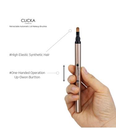 Retractable Automatic Lid Professional Lip Brush 1pc - Champagne Gold - Buy Online on GoSupps.com