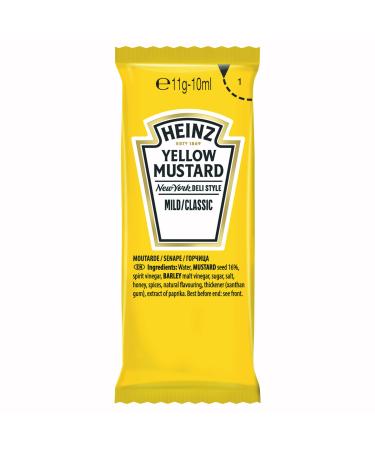 HEINZ Heinz Yellow Mustard Sachet 10 ml (200 Packs)