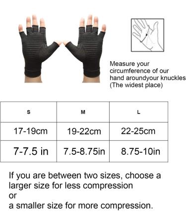 Buy Copper Arthritis Compression Gloves for Pain Relief - Ideal for Osteoarthritis & Tendonitis - Men & Women (Size L - Buy Online on GoSupps.com