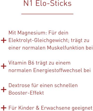 Buy N1 ELO Sticks - 20 Citrus Electrolyte Packs | Delicious Hydration with Salts Sugar & Vitamins - International Shipping - Buy Online on GoSupps.com