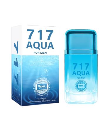 Hybrid & Company 717 Plant Spices Natural Spray Masculine Scent 3.4 Fl Oz 717 AQUA FOR MEN 3.4 Fl Oz (Pack of 1)