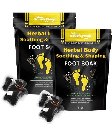Herbal Detox Cleansing Foot Soak Beads Body Detox Foot Soak Herbal Detox and Shaping Foot Soak Beads (2 Packs/10 PCS )