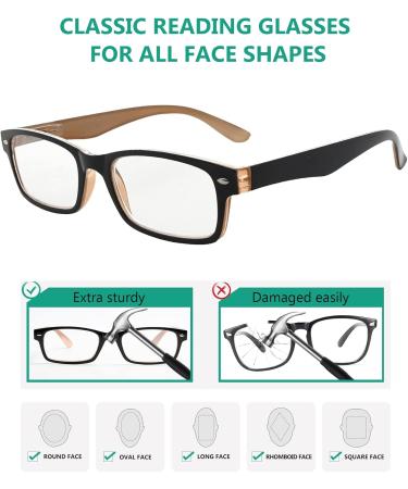 Eyekepper 5 Pack Reading Glasses for Women - Spring Hinges Reading Sunglasses +1.00 Stylish Mix of 5 Colors International Shipping Available - Buy Online on GoSupps.com