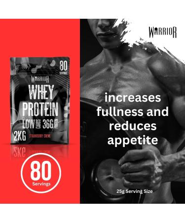 Whey Strawberry Creme - 2000g - Buy Online on GoSupps.com