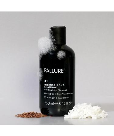 Pallure No. 1 Intense Bond Building Hair Repair Shampoo | Thicker & Fuller Hair with Linseed Oil & Rice Protein | 250ml - International Shipping Available - Buy Online on GoSupps.com