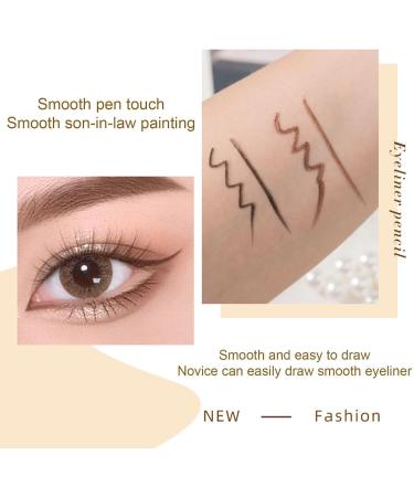 Crayon Eyeliner Waterproof Longue Tenue Non-Blottant Eyeliner Longue Tenue S chage Rapide Waterproof et R sistant la Transpiration Eyeliner Extra Fin Facile Tracer 2Pcs Black - Buy Online on GoSupps.com