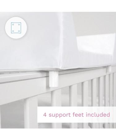Baby Waterproof Changing Mat 80x50 cm | Fits 140x70 cm Cot Bed | Unisex Wedge Anti Roll | Raised Edges | Stars Grey - Buy Online on GoSupps.com